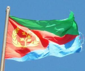 Puzzle Σημαία της Ερυθραίας